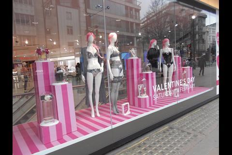 Debenhams on Oxford Street has made a big deal of Valentine’s Day.